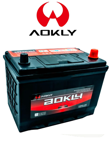 [24336] BATERIA 60 AMPERES AOKLY CCA600 POSITIVO DERECHO C/PESTAÑA (SMF-86-610L)