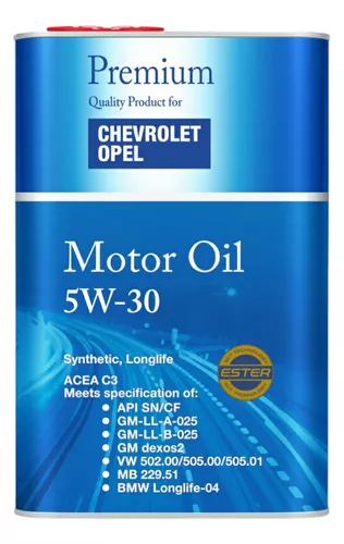 [4792] ACEITE FANFARO 5W30 CHEVROLET OPEL 1L BENCINA/DIESEL UB00