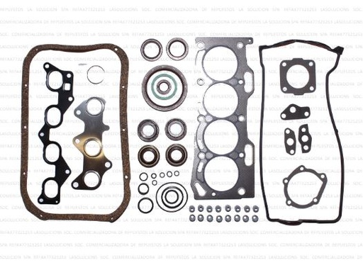 [5174] JUEGO EMPAQUETADURA MOTOR TOYOTA TERCEL 1.5 95-96 C/DIST  TW UB22ARRIBA