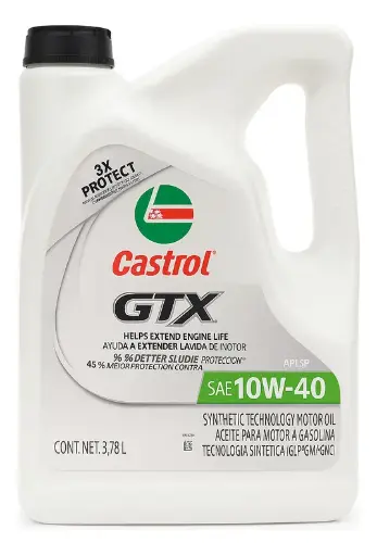 [5938] ACEITE CASTROL 10W40 4L  GTX GASOLINA UB00