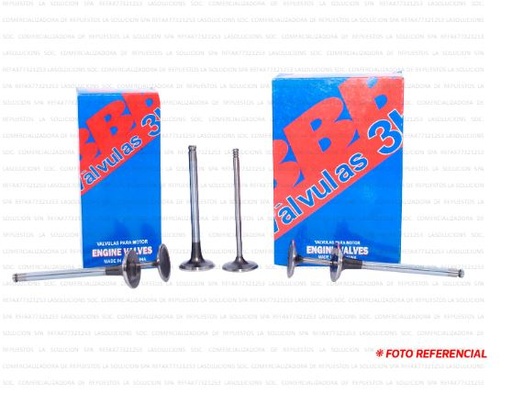 [6932] VALVULA ESCAPE CHEVROLET LUV 2.2/APACHE 2.4/MONZA 1.8 BBB ARG (UNIDAD) UB19E1